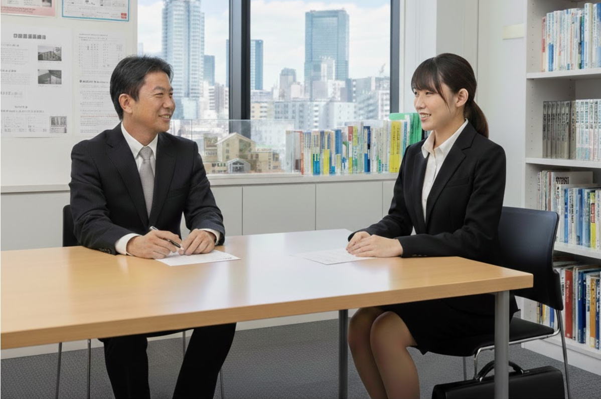 専門学校面接イメージ社会人