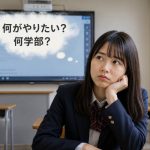 学部が決められないのに大学進学？─進路の矛盾に気が付いて