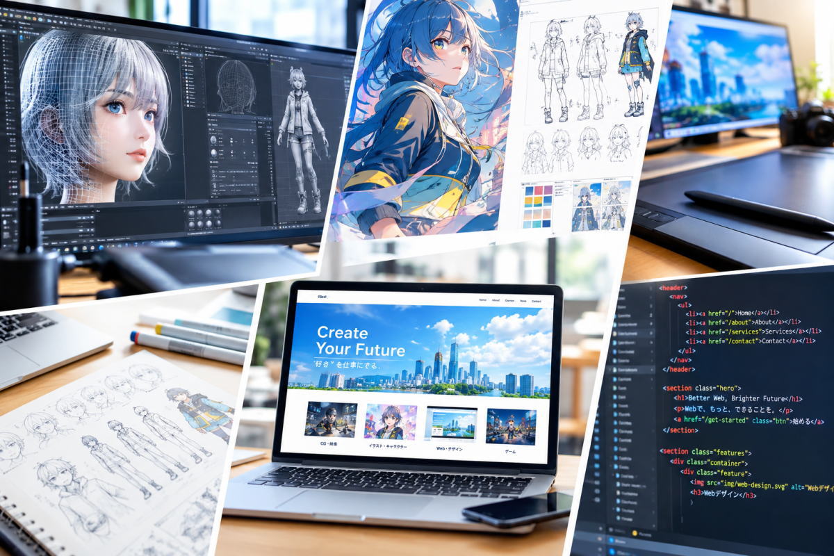 CG・キャラクター・Web・ゲームのイメージ